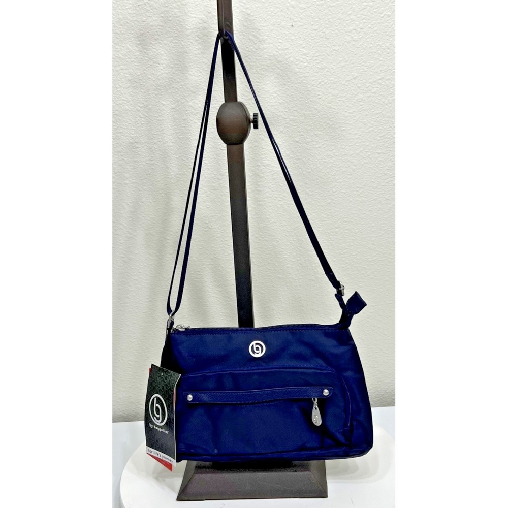 BAGGALLINI EL PASCO CROSSBODY BAG Navy/Brush Nickel RFID MSRP $59.95 NWT‎